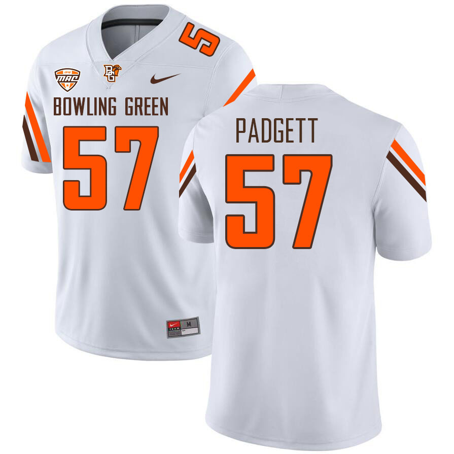 Bowling Green Falcons #57 Alex Padgett College Football Jerseys Stitched Sale-White